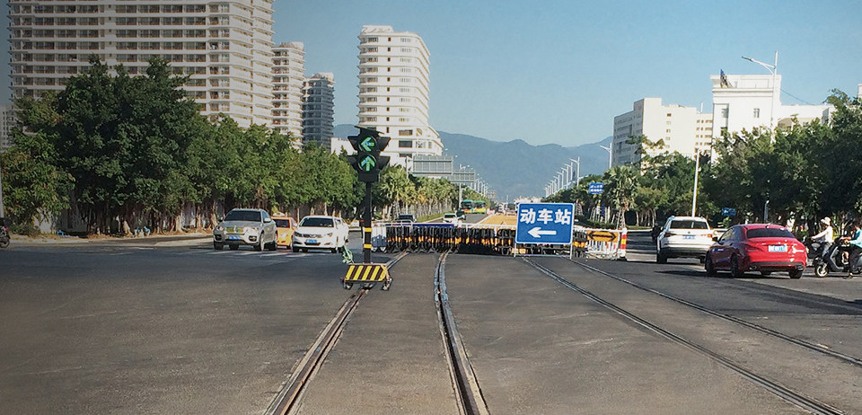 Embedded medium-low speed maglev system